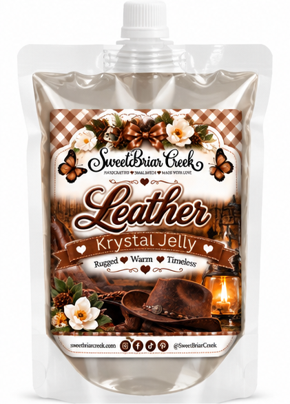 Leather Krystal Jelly Squeeze for wax warmers