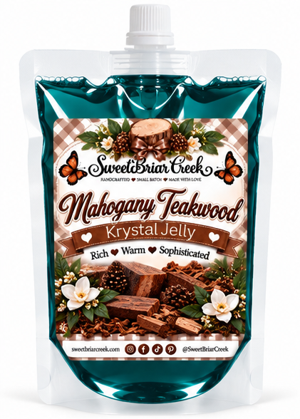 Mahogany Teakwood Krystal Jelly Squeeze for wax warmers