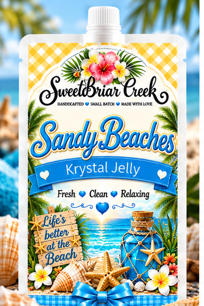 Sandy Beaches Krystal Jelly Squeeze for wax warmers.