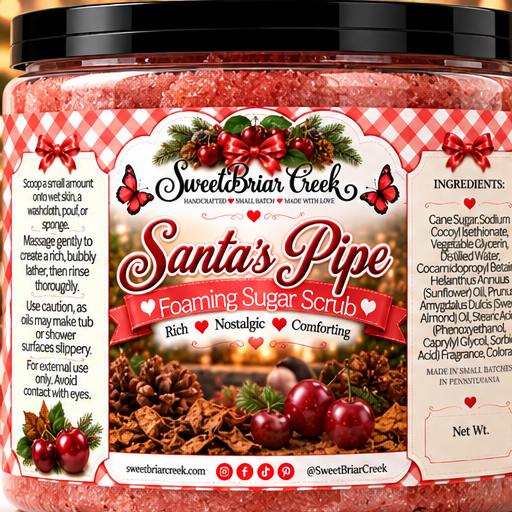 Santa's Pipe Foaming Sugar Scrub