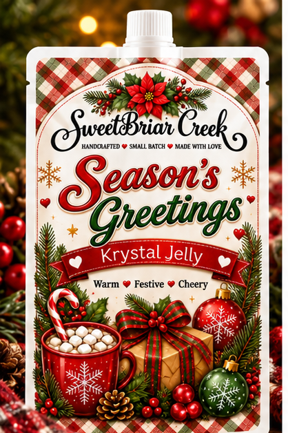 Season's Greetings Krystal Jelly Squeeze for wax warmers