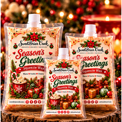 Season's Greetings Squeezie Wax + Scoopable melts for Waxwarmer