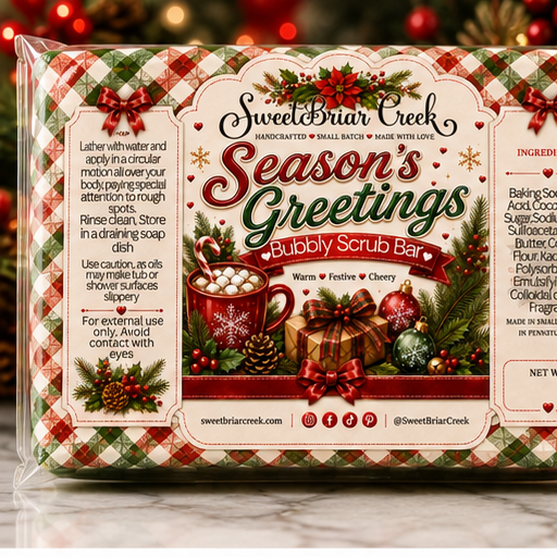 Season's Greetings Bubbly Scrub Body Bars