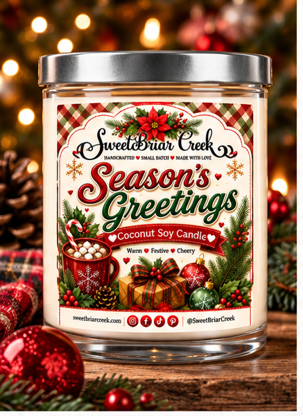 Season's Greetings Coconut Soy Candle