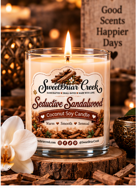 Seductive Sandalwood Coconut Soy Candle