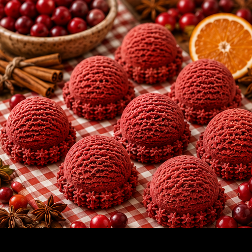 Spiced Cranberry Bubble Scoop
