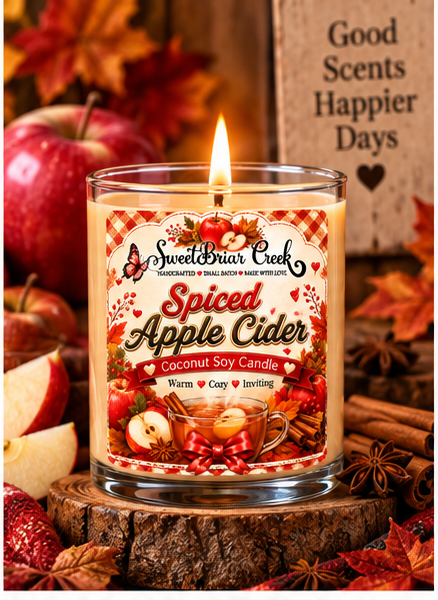 Spiced Apple Cider Coconut Soy Candle