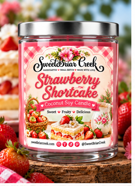 Strawberry Shortcake Coconut Soy Candle