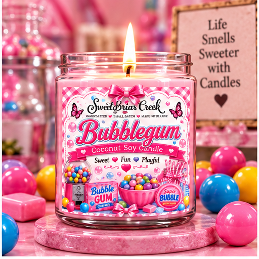Bubblegum Coconut Soy Candle