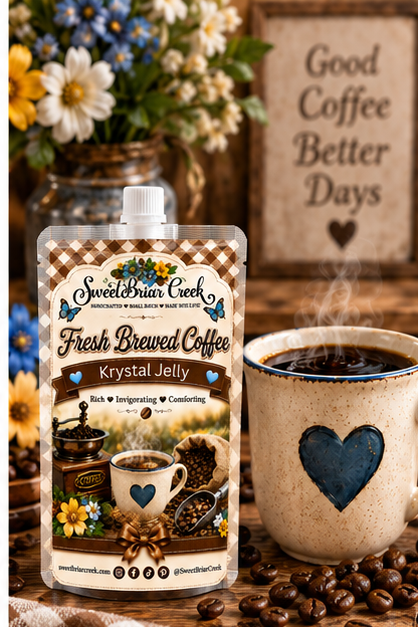 Fresh Brewed Coffee Krystal Jelly Squeeze for wax warmers.