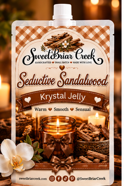 Seductive Sandalwood Krystal Jelly Squeeze for wax warmers.