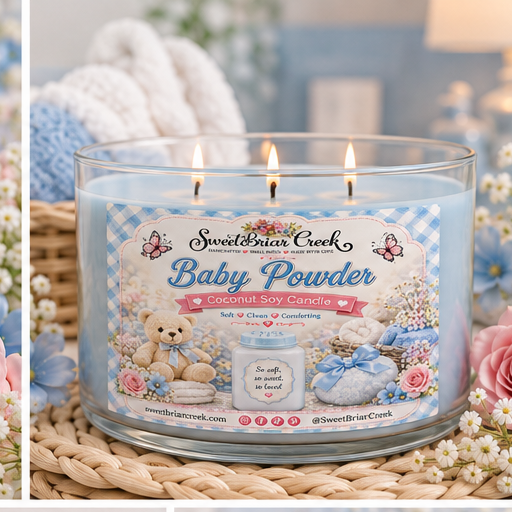 Baby Powder Coconut Soy Candle