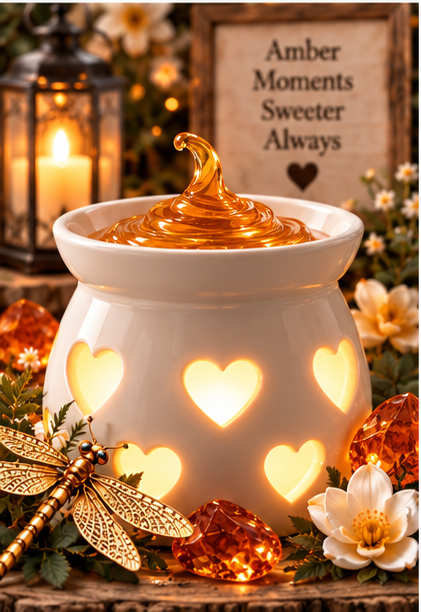 Dragonfly in Amber Krystal Jelly Squeeze for wax warmers