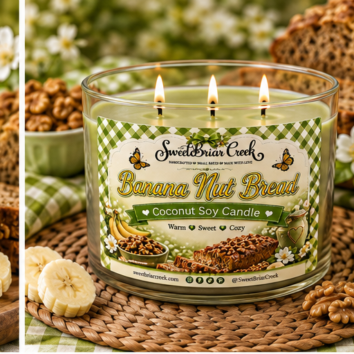 Banana Nut Bread Coconut Soy Candle