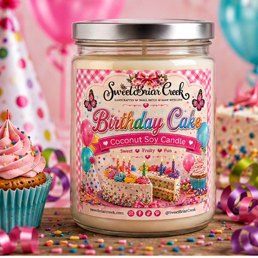 Birthday Cake Coconut Soy Candle