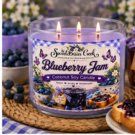 Blueberry Jam Coconut Soy Candle