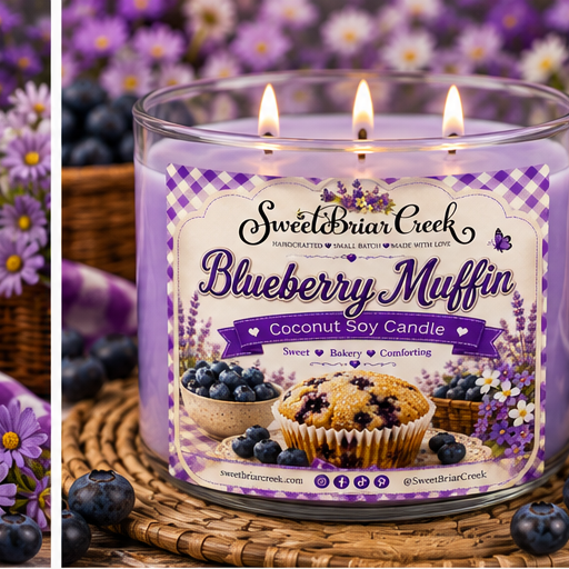 Blueberry Muffin Coconut Soy Candle