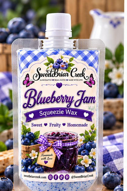 Blueberry Jam Squeezie Wax + Scoopable melts for Waxwarmer