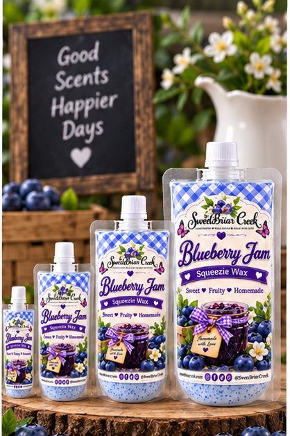 Blueberry Jam Squeezie Wax + Scoopable melts for Waxwarmer