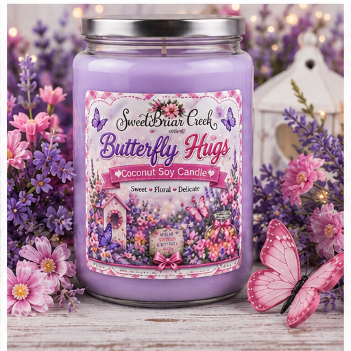 Butterfly Hugs Coconut Soy Candle