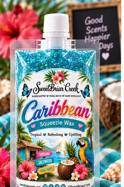 Caribbean Squeezie Wax + Scoopable melts for Waxwarmer