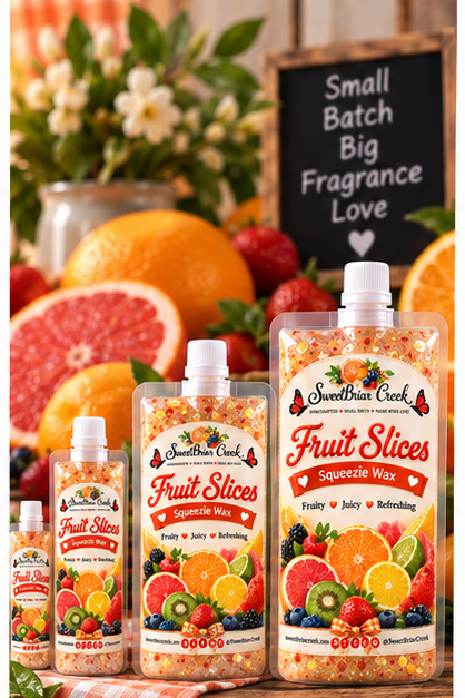 Fruit Slices  Squeezie Wax + Scoopable melts for Waxwarmer