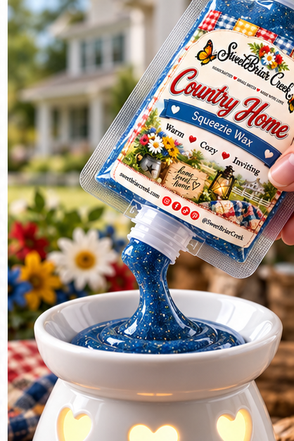 Country Home Squeezie Wax + Scoopable melts for Waxwarmer
