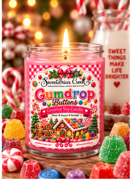 Gumdrop Buttons Coconut Soy Candle