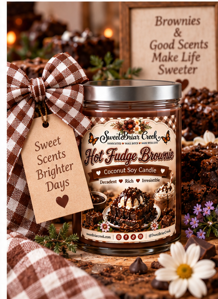 Hot Fudge Brownies Coconut Soy Candle