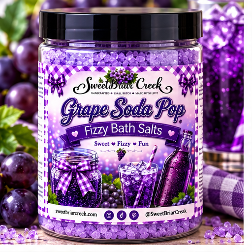 Grape Soda Pop Fizzy Bath Salt Soak