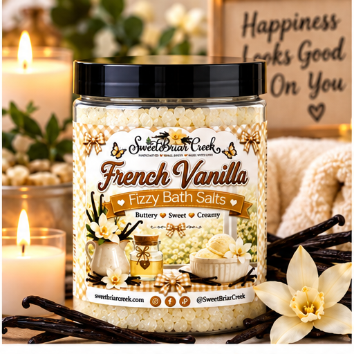 French Vanilla Fizzy Bath Salt Soak