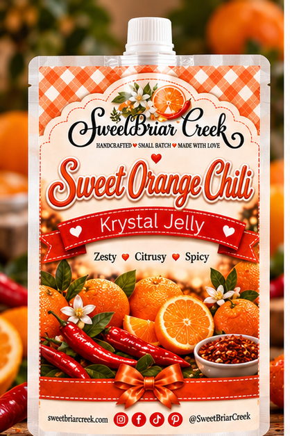 Sweet Orange Chili Krystal Jelly Squeeze for wax warmers.