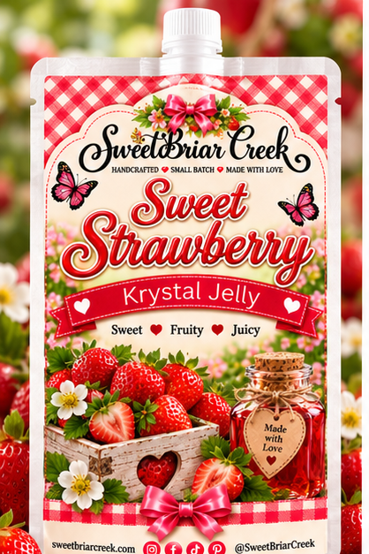 Sweet Strawberry Krystal Jelly Squeeze for wax warmers.