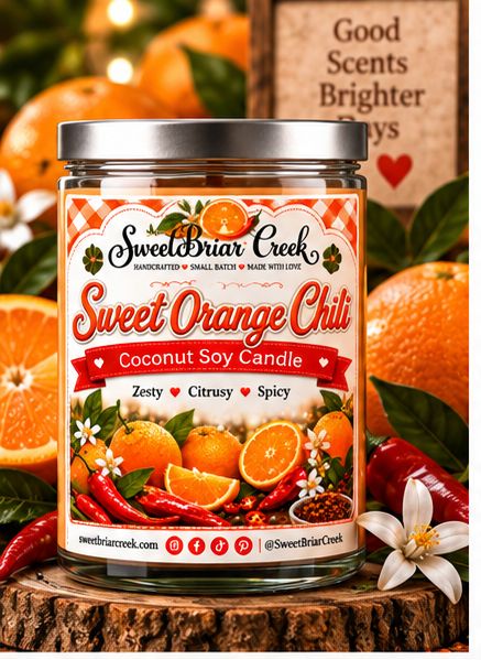 Sweet Orange Chili Coconut Soy Candle