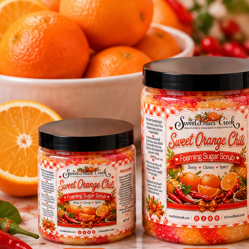 Sweet Orange Chili Foaming Sugar Scrub