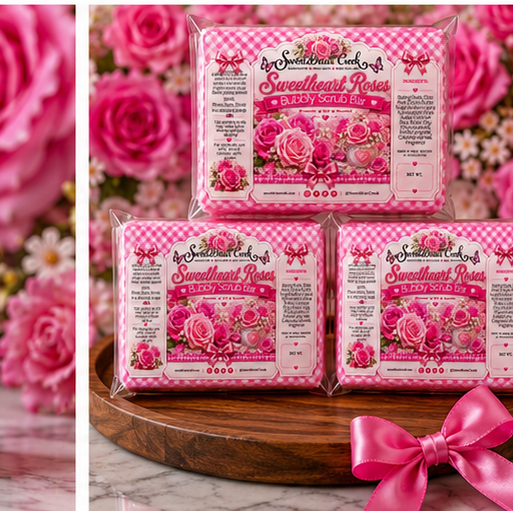 Sweetheart Roses Bubbly Scrub Body Bars