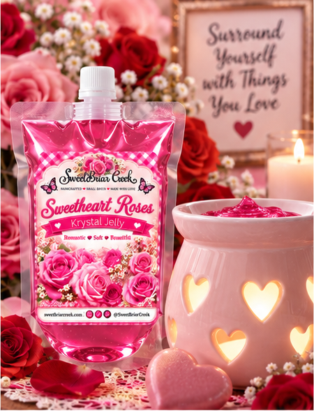 Sweetheart Roses Krystal Jelly Squeeze for wax warmers