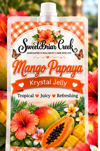 Mango Papaya Krystal Jelly Squeeze for wax warmers.