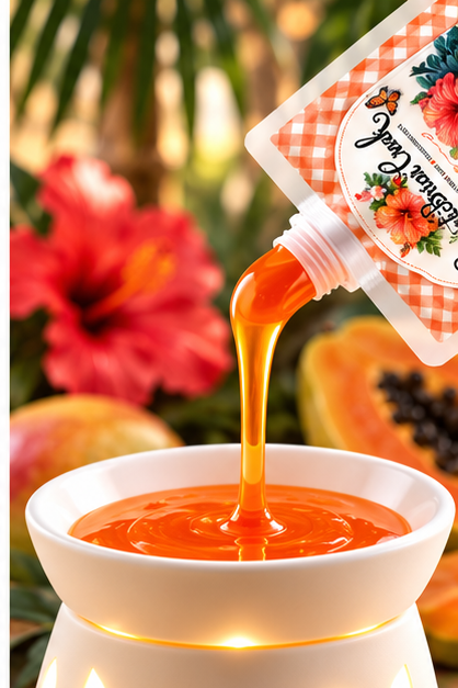 Mango Papaya Krystal Jelly Squeeze for wax warmers.