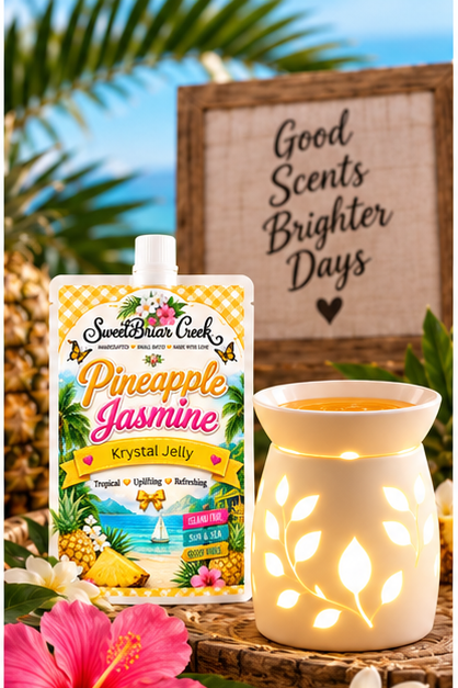Pineapple Jasmine Krystal Jelly Squeeze for wax warmers.