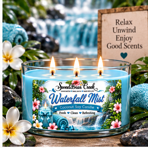 Waterfall Mist Coconut Soy Candle