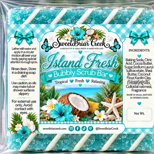 Island Fresh Bubbly Scrub Body Bars