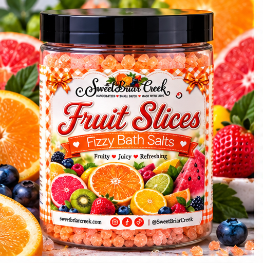 Fruits Slices  Fizzy Bath Salt