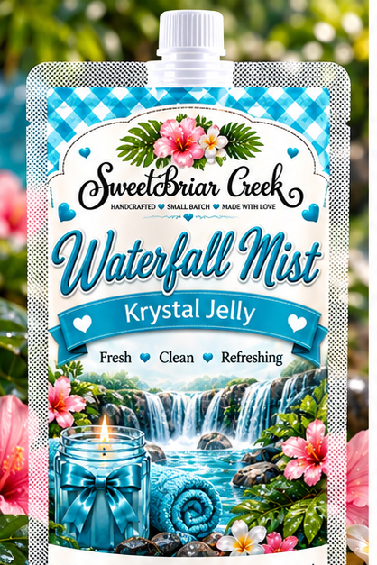 Waterfall Mist Krystal Jelly Squeeze for wax warmers.