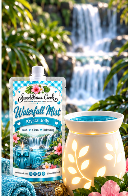 Waterfall Mist Krystal Jelly Squeeze for wax warmers.