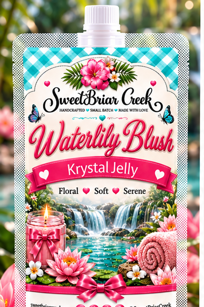 Waterlily Blush Krystal Jelly Squeeze for wax warmers