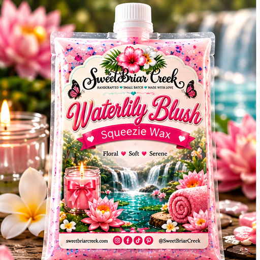 Waterlily Blush  Squeezie Wax + Scoopable melts for Waxwarmer