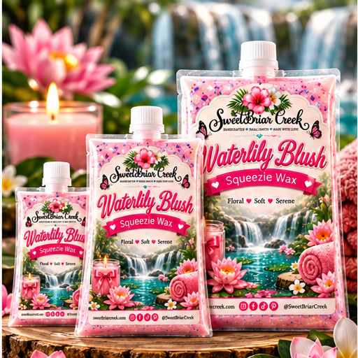 Waterlily Blush  Squeezie Wax + Scoopable melts for Waxwarmer