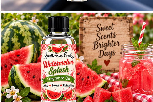Watermelon Splash Hanging Car Diffuser & Refills