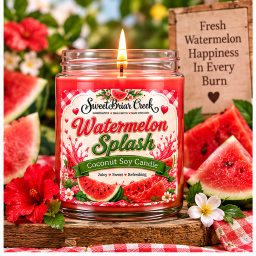 Watermelon Splash Coconut Soy Candle